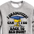 thumbnail image 3 of Peanuts - Woodstock - I Graduated! Can I Go Back to Bed Now? - Toddler & Youth Crewneck Fleece Sweatshirt, 3 of 6