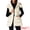 White, variant on Women's Puffer Vest Coat Hooded Zip Up Long Sleeveless Jacket 2XL White