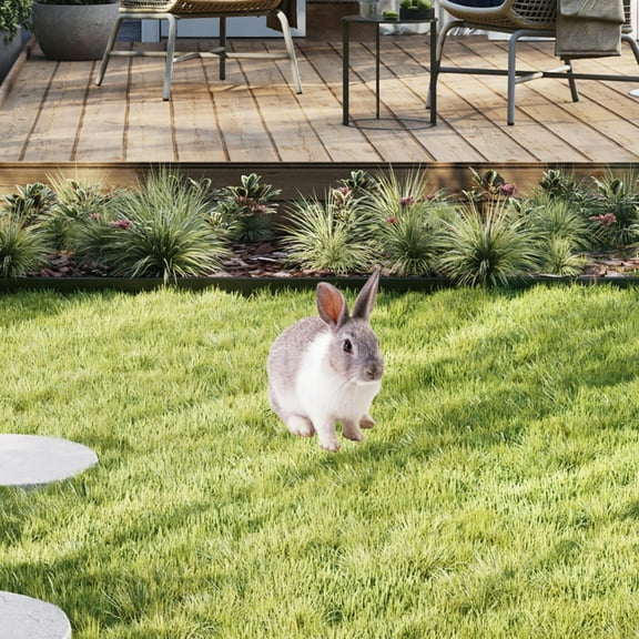 kesoto Animal Statue Stake ,Garden Stake ,Lifelike Garden Decoration, Sculpture for Path Garden Lawn Decoration A