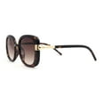 thumbnail image 3 of Womens Luxury Designer Butterfly Chic Retro Sunglasses Tortoise Brown, 3 of 4