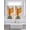 Khaki Red Orange Light Brown, variant on Boho Geometric 2 Panel Kitchen Curtains for Windows, Middle Century Abstract Leaves Stripes Bathroom Privacy Curtain, Home Décor Window Treatment for Bedroom/Living Room 55"x45"