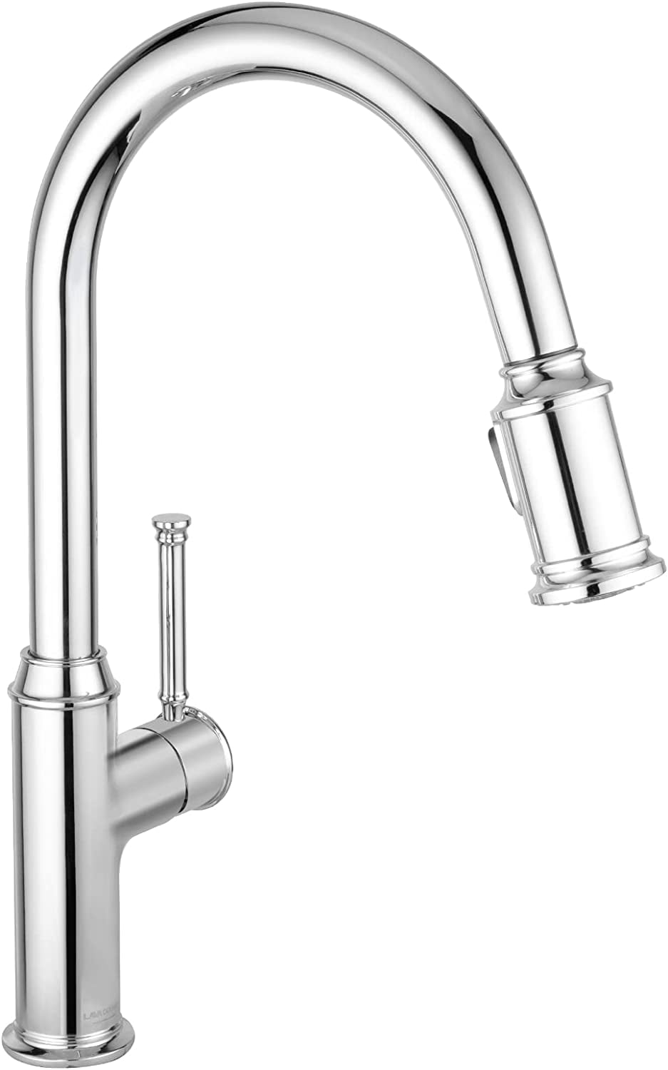 Brushed Gold Kitchen Faucet with Pull Down Sprayer, Lava Odoro Single