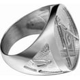 thumbnail image 5 of Stainless Steel Freemason Signet Style Masonic Ring, 5 of 6