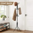 thumbnail image 2 of Hilitand Coat Racks  Hall Tree Hatrack Coat Rack Stand Metal Coat Hanger Tree with 12 Hooks for Hats Clothes Suits Handbags Umbrella in Entryway Hallway Bedroom Office Use, 2 of 7