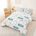 thumbnail image 2 of Catabedysis Minimal Camping Full Size Comforter Sets,Mountain Tent Pattern Bedding Comforter Set For Boys,Multicolor,Polkadot Reversible,3 Pieces,1 Comforter and 2 Pillowcases, 2 of 7