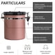 thumbnail image 3 of Contenedor de café hermético de acero inoxidable de bronce de 1,5 l con seguimiento de fecha para café, contenedor hermético sellado al vacío, tarro de café de 1500 ml, contenedor de posos de café,, 3 of 5