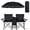 black, variant on COWIN Outdoor Foldable Picnic Double Chair ,Camping Chairs with Umbrella Camping Double Portable Chairs Folding Beach Chair with Insulation Bag,Backpacking Blue