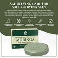 thumbnail image 2 of Madina Moringa Soap Bar with Chia Seeds, Moisturizing, Antioxidant, Gentle Cleanser for Face & Body, Anti-Aging, Vegetable-Based, 6 Pack (3.5 oz Each), 2 of 6
