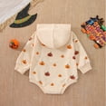 thumbnail image 6 of Infant Baby Boy Girl Halloween Outfit Pumpkin Costume Hoodie Sweatshirt Romper Long Sleeve Hooded Bodysuit Cute Fall Clothes, 6 of 7