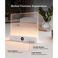 thumbnail image 6 of Book Light, Led Reading Clip On Book Light Rechargeable, 2026 Upgraded Flat Night Light with 3 Colors & Timer Lamp, Stepless Dimming Anti-Glare Intelligent Design, Reading in Bed (Black), 6 of 9