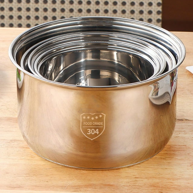 Rice Cooker Inner Pot, Rice Cooker Stainless Steel Inner Pot for Rice & Soups, Durable Multi-cooker Replacement Inner Bowl for Kitchen, Easy to Clean, Dishwasher Safe, Kitchen Accessories