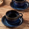 thumbnail image 3 of JIEMEI HOME Porcelain Stackable Espresso Cups with Saucers and Metal Stand,4 Ounce Demitasse Cups for Coffee Drinks, Latte, Tea - Set of 6, Stackable Espresso Mugs,, 3 of 7