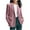 Pink, variant on Otntypg Women's Corduroy Blazer Jacket Long Sleeve Slim Fit Jacket One Button Lapel Jacket Work Office Coat Outerwear with Pockets Navy M