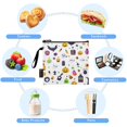 thumbnail image 5 of 3 Size Reusable Food Storage Bags Set Airtight Zipper Closure Lunch Snacks Travel Organizer Cartonn Halloween Partten, 5 of 8