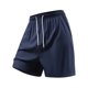 thumbnail image 2 of pstuiky Pantalones cortos para hombre, Pantalones cortos de poliéster de color liso para hombre, pantalones deportivos casuales para playa y exteriores Pantalones cortos deportivos para hombre, 2 of 9