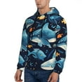 thumbnail image 3 of Haiem Playful Whales Underwater Scene Patterned Men's Hoodie with Kangaroo Pocket - Ideal Pullover Sweatshirt for Daily Wear, Travel, and Home-Medium, 3 of 7