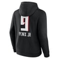 thumbnail image 3 of Men's Michael Penix Jr. Black Atlanta Falcons Name & Number Team Wordmark Pullover Hoodie, 3 of 3