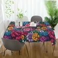 thumbnail image 3 of Yayeee Tablecloths 54" x 54" Rectangle Wrinkle Resistant Party Table Cover, Charming Floral Pattern, 3 of 8