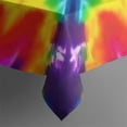 thumbnail image 5 of Rainbow Tie Dye Mandala Pattern Square Tablecloth,Waterproof Square Table Cover,Wipeable Spillproof Washable Table Cover for Home Kitchen Party Decor 42"X42"(107x107cm), 5 of 6