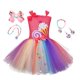 thumbnail image 1 of Purim - Vestido de tutú de princesa de tul para niñas, vestido de fiesta de cumpleaños, color caramelo del arco iris, para niños de 0 a 12 años zhangyuxiang unisex, 1 of 2