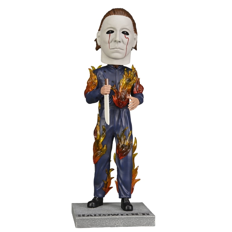 NECA Halloween 2 Michael Myers On Fire Head Knocker 8 Action