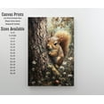 thumbnail image 2 of Squirrel Cottagecore Poster Whimsical Woodland Wall Art Rustic Nature Print for Living Room Bedroom or Gallery Wall Vintage Country Home - Poster Unframed, 2 of 3