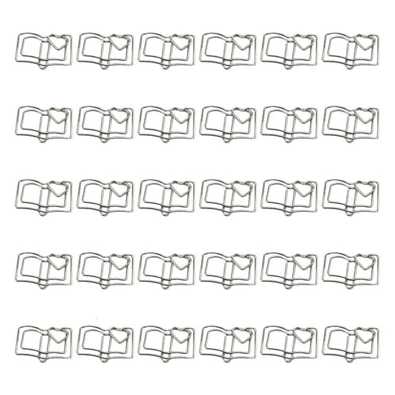 Giaone 30Pcs Book Shape Paperclips Metal File Paper Clip Metal Bookmarks Clips