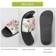 thumbnail image 7 of GZHJMY Stylish Slides for Women Men, Pink Roses Soft Flexible Slip-on Sandals Slippers, 7 of 7