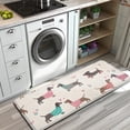 thumbnail image 3 of Colorful Funny Dachshund Kitchen Rug Mat,Kitchen Runner Rugs Non Skid Washable,Decorative Kitchen Floor Mats for Kitchen,Sink,Laundry,17"x47.2", 3 of 7