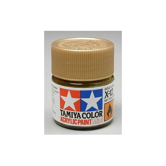 Tamiya 81512 Acrylic Mini X12 Gold Leaf 1/3 oz TAM81512