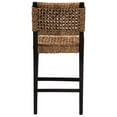 thumbnail image 5 of Baxton Studio Alise Modern Bohemian Dark Brown Mahogany Wood and Banana Fiber Counter Stool, 5 of 7