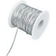 thumbnail image 1 of Cuerda plateada para rastas, 109 yardas, cinta de nailon de 1/8 de pulgada, cordón metálico con borde brillante para manualidades y extensiones de cabello., 1 of 9