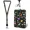 Cute Dinosaurs, variant on QRZIQRZ Leather Badge Holder, RFID Blocking ID Badge Card Holder with Adjustable Retractable Lanyards, Safety Breakaway Lanyards with Swivel Metal Clasp for Women Offices Staff-Cute Black Cat