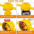 thumbnail image 4 of Herramienta para Hacer Roscas de PVC, Kit de Herramientas Plomería para Enhebrar Tuberías, Juego de Machos y Matrices NPT con 3 Troqueles de 1/2 Pulgada, 3/4 Pulgadas y 1 Pulgada, 4 of 5