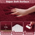 thumbnail image 6 of KIXINWA 5x7 Washable Large Area Rug for Living Room, Fluffy Shag Rug for Bedroom, Ultra Soft Plush Non Slip Carpet for Indoor Floor Bedside Nursery Kids Girls Dorm, Home Decor Aesthetic, Burgundy, 6 of 6