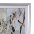 thumbnail image 3 of Wall Art with Acrylic Mirror Frame and Abstract Painting, Silver, 3 of 5