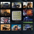 thumbnail image 3 of Luz De Trabajo Led Cuadrada Impermeable Luces De Conducción Todoterreno Para Camiones Tractores 3.3In 160W Advancent VI012436-02, 3 of 6