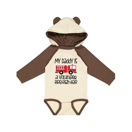 

Inktastic Volunteer Firefighter Daddy Gift Baby Boy or Baby Girl Long Sleeve Bodysuit