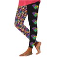 thumbnail image 3 of BiZtdJrK Sale of The Day Mardi Gras Leggings for Women 2025 Carnival Fancy Mask Printed Holiday Tights Gym Casual High Waisted Yoga Pants Outdoor Full Length Running Leggings Multicolor S, 3 of 5