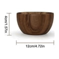 thumbnail image 4 of 2026 Large Solid Acacia Wood Salad Bowl – 8x6 Inch Natural Hardwood Mixing & Serving Bowl for Fruit, Salad & Entertaining, A (Wood), 4 of 8