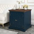 thumbnail image 2 of FESTIVO Farmhouse End Table with Charging Station - Navy, 2 of 11