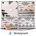 thumbnail image 3 of 60x102 Boho Rectangle Tablecloth Linen Farmhouse Tablecloth Waterproof Decorative Fabric Table Cloth for Kitchen Dining Bohemian Tablecloth for 6 Feet Table,Grey, 3 of 6
