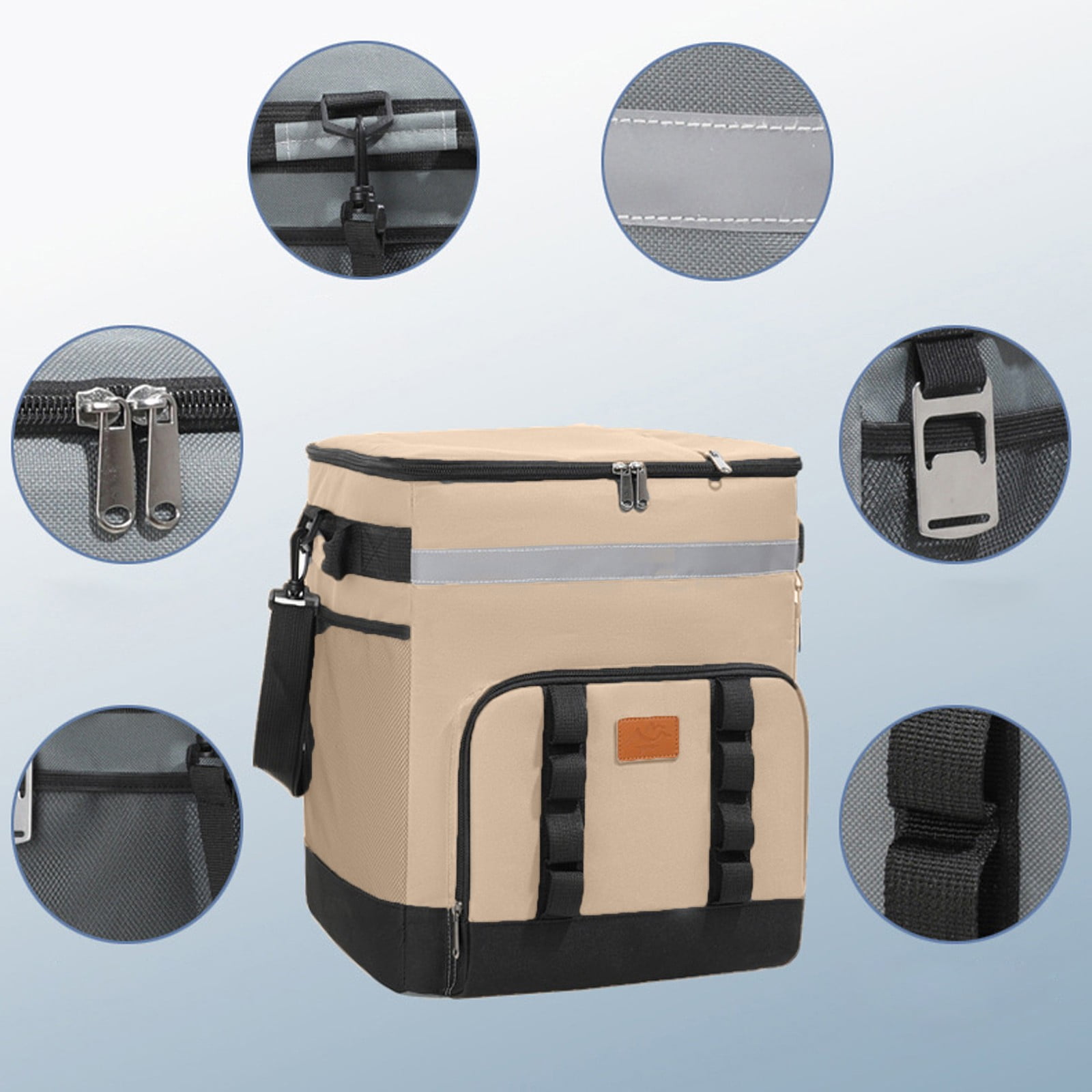 Aooww Cooler with Wheels and Handle, Portable Rolling Cooler, Collapsible Cooler, Insulated Waterproof, Soft Cooler on Wheels for Beach, Camping, Traveling, Picnic, Outdoor Activities