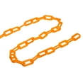 thumbnail image 5 of Unique Bargains 0.3' Diameter 5Ft Length Plastic Chain Barrier Safety Link Chain Stanchion for Crowd Control, Orange, 5 of 5