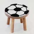 thumbnail image 2 of Tapis Rond DIY avec Crochets, Produit Fini Utilisable pour Exposition à Domicile, Football, 2 of 8