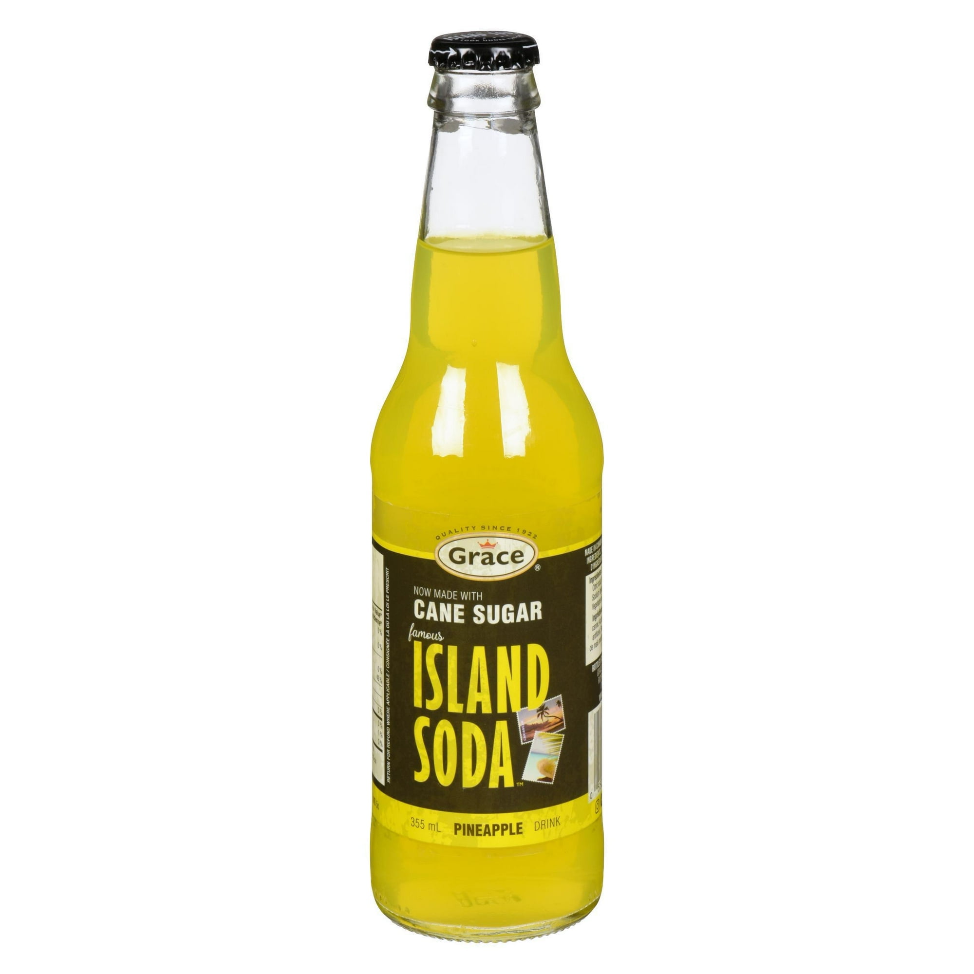 Grace Island Soda Pineapple Drink, 355ml Bottle