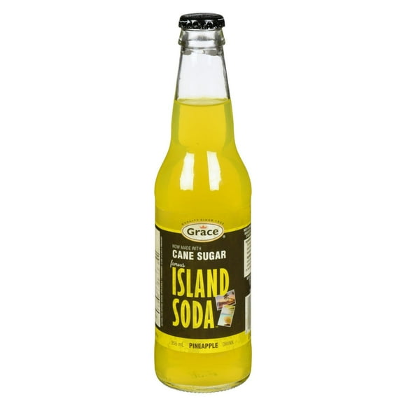 Grace Island Soda Pineapple Drink, 355ml Bottle