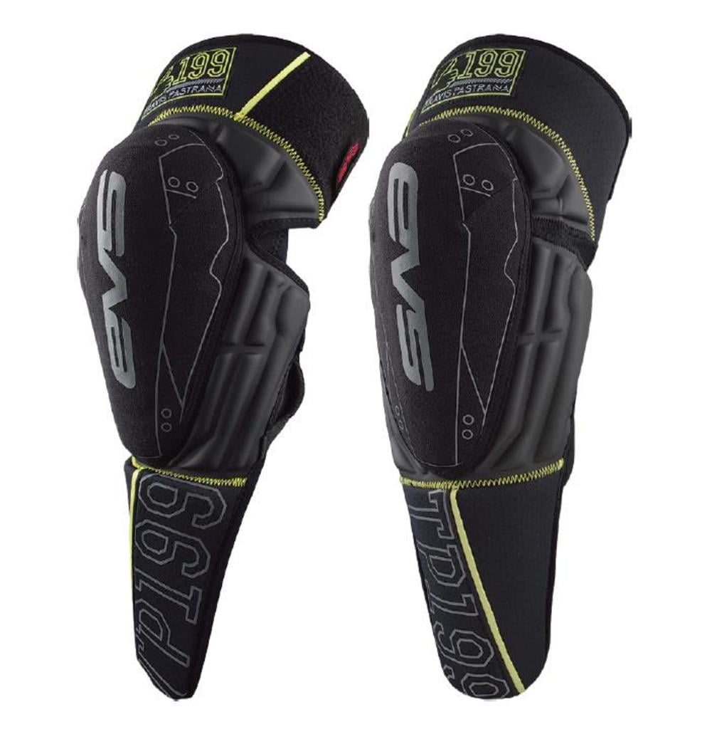 EVS TP199 Knee Guards (Small Medium, Black/HiViz)