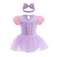 thumbnail image 2 of Bellafa Princess Onesie Romper Fancy Dress Christmas Halloween Party Tulle Dress Baby Girls Birthday Tutu Dressy Outfit with Headband 6-18M, 2 of 8