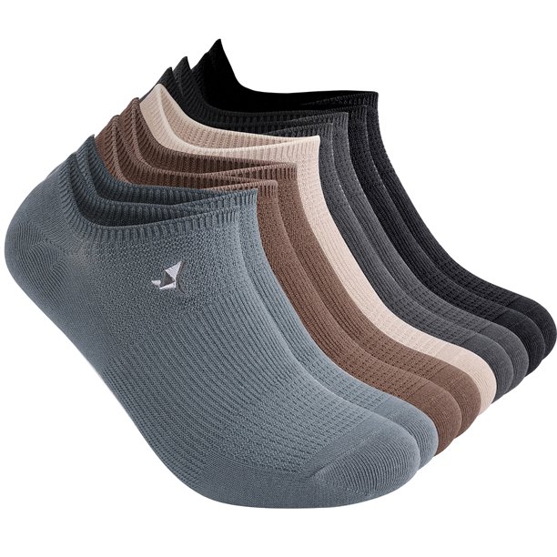 Socky Men Ankle No Show Socks Super Comfy Cotton Casual NonSlip